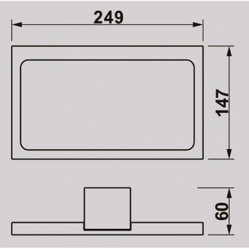 Поставка за хавлия Ерин 24.9х6х14.7см INTER CERAMIC - 2