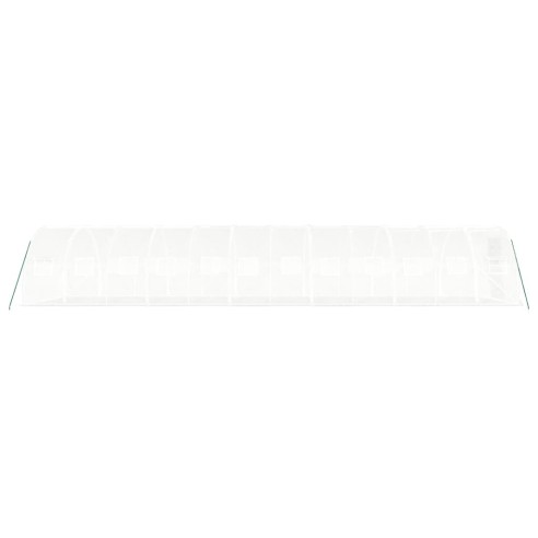 Оранжерия със стоманена рамка бяла 36 м² 12x3x2 м