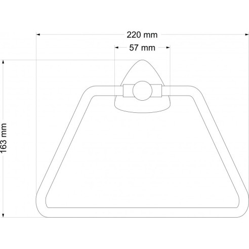 Поставка за хавлия Ноа 22х5.7х16.3см INTER CERAMIC - 1