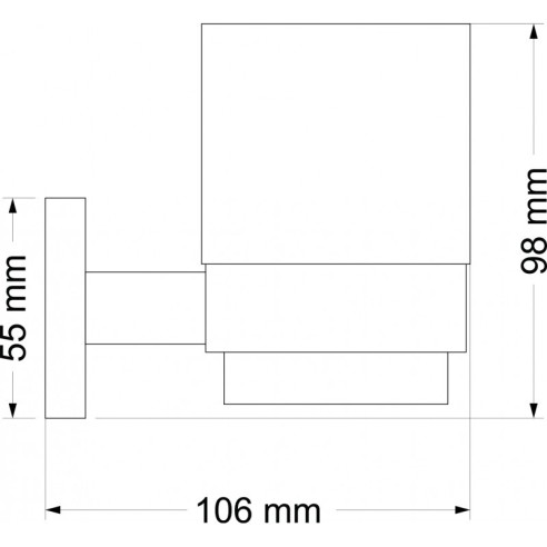 Поставка за четки за зъби Ноа 10.6х5.5х9.8см INTER CERAMIC - 2