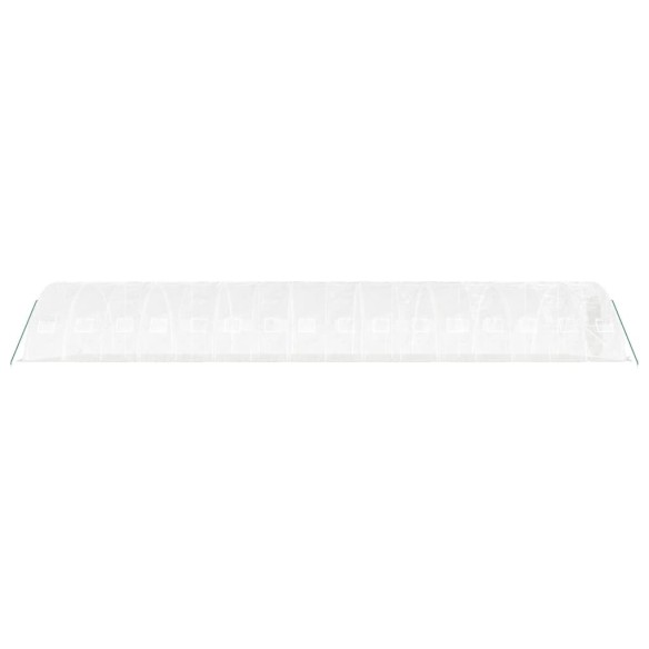 Оранжерия със стоманена рамка бяла 80 м² 16x5x2,3 м