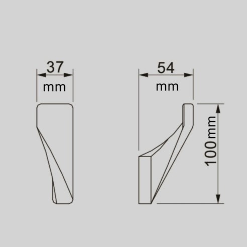 Закачалка за баня - единична - черна Мелания INTER CERAMIC ➤ топ цена ➤ dshome.bg