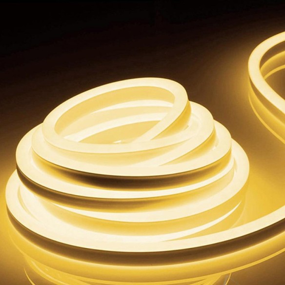LED светещ кабел 2835 10 м IP65 топлобял с аксесоари LIGHTEX ➤ топ цена ➤ dshome.bg