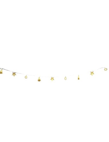 LED светещ гирлянд снежинка, звезда, елхичка 1.65 м LIGHTEX