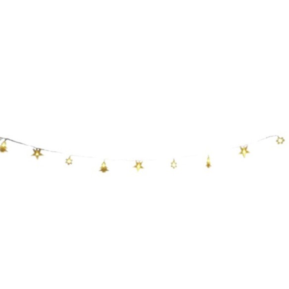 LED светещ гирлянд снежинка, звезда, елхичка 1.65 м LIGHTEX ➤ топ цена ➤ dshome.bg