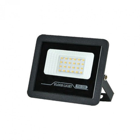 LED прожектор Tomi 20 W 6500 K IP65 черен LIGHTEX