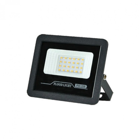LED прожектор Tomi 20 W 6500 K IP65 черен LIGHTEX ➤ топ цена ➤ dshome.bg