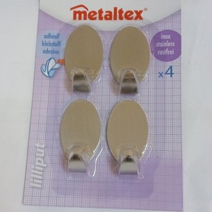 Комплект от 4 самозалепващи се куки инокс Lilliput METALTEX ➤ топ цена ➤ dshome.bg 2