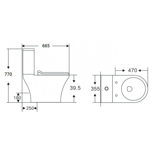 Моноблок с Rimless технология ICC 7937P INTER CERAMIC ➤ топ цена ➤ dshome.bg