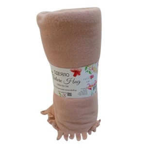 Поларено одеяло с ресни 100x150 см праскова AGLIKA ➤ топ цена ➤ dshome.bg