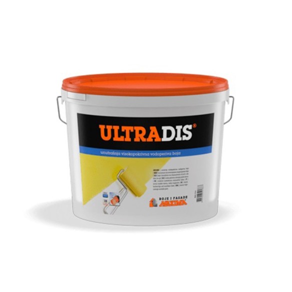 Водоустойчива интериорна боя база А Ultradis 5 л MAXIMA ➤ топ цена ➤ dshome.bg