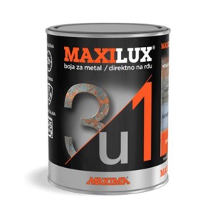 Боя за метал върху ръжда Maxilux 3в1 сива 0.75 л MAXIMA ➤ топ цена ➤ dshome.bg