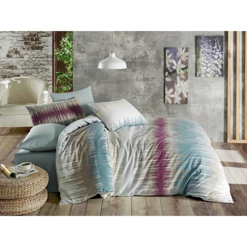 Двоен спален комплект 4 части 100% памук Честоти ZAMBAK ➤ топ цена ➤ dshome.bg