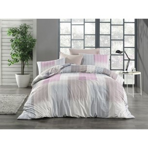 Двоен спален комплект 4 части 100% памук Линии ZAMBAK ➤ топ цена ➤ dshome.bg 2