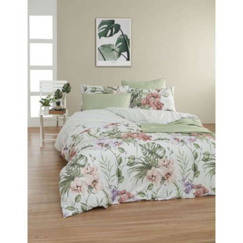 Единичен спален комплект 3 части Нежни цветя ANATOLIA TEX ➤ топ цена ➤ dshome.bg