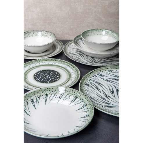 Порцеланов сервиз за хранене 24 части Пролетна роса FARIKA ➤ топ цена ➤ dshome.bg