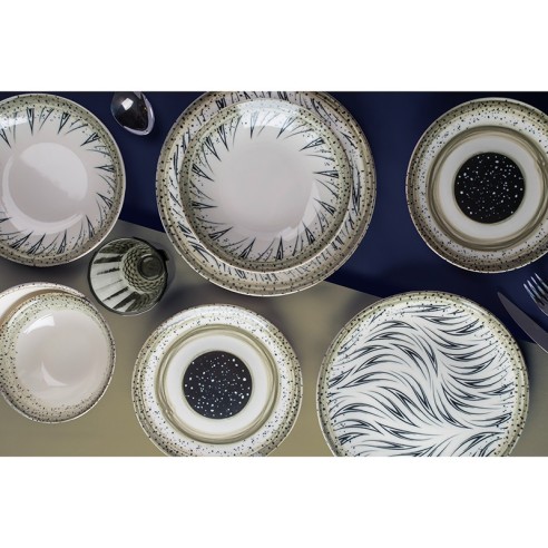 Порцеланов сервиз за хранене 24 части Пролетна роса FARIKA ➤ топ цена ➤ dshome.bg