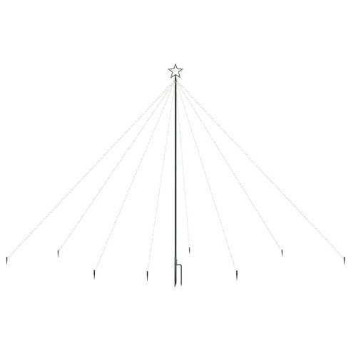 Светеща коледна елха, за закрито/открито, 576 LED, синя, 3,6 м