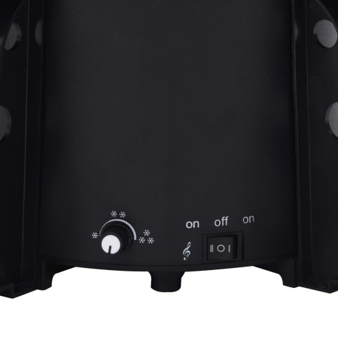 Коледна елха с валящ сняг и основа от чадър, синя, 170 см, PVC