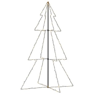 Коледна елха конус, 240 LED, за закрито и открито, 118x180 см 2