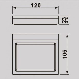 Сапунерка Ерин 12х10.5х2.3см INTER CERAMIC - 1 2