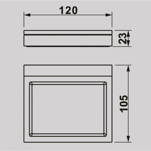 Сапунерка Ерин 12х10.5х2.3см INTER CERAMIC - 2