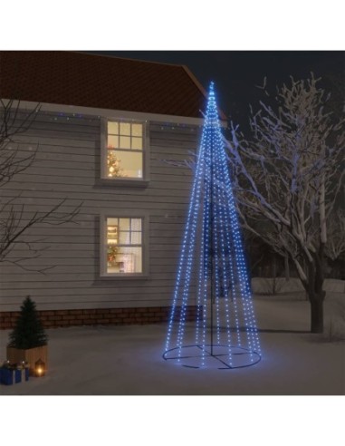Конусовидна елха, синя, 732 LED, 160x500 см