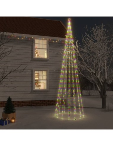 Коледна елха с шип, многоцветна, 1134 LED, 800 см