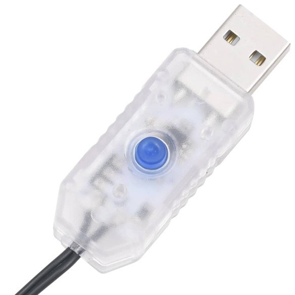Коледна елха с шип, синя, 108 LED, 180 см