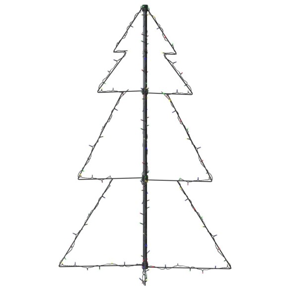 Коледна елха конус, 160 LED, за закрито и открито, 78x120 см