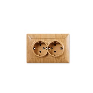 Контакт шуко двоен Visage клен 16 A - GUNSAN - 1