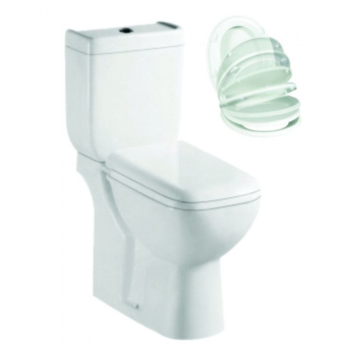 Моноблок задно оттичане със седалка 66х38,5х78,5см INTER CERAMIC - 5