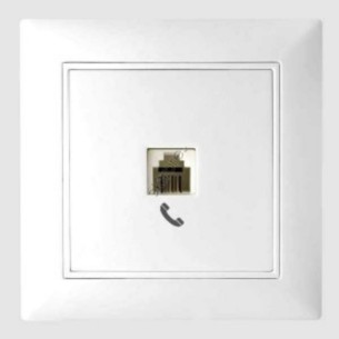 Розетка за телефон бяла - Chinar - 1