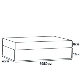 PVC плот за баня Анелия 60х20х46см бял INTER CERAMIC - 1 2