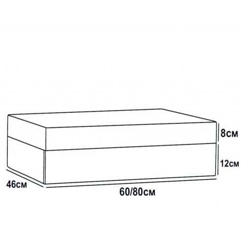 PVC плот за баня Анелия 60х20х46см бял INTER CERAMIC - 2