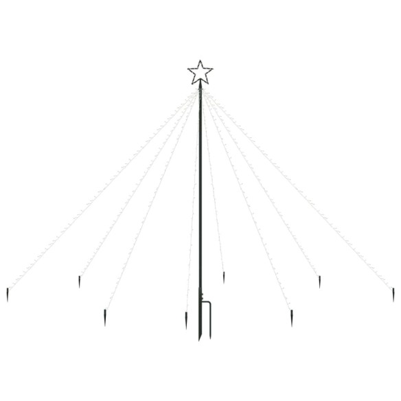 Коледна елха водопад за закрито и открито 400 LED 2,5 м