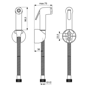 Санитарен душ комплект Idealspray Vidima - 1 2