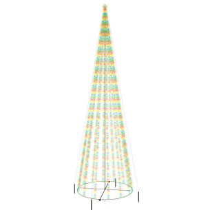 Коледна елха конус, цветна, 1134 LED, 230x800 см 2