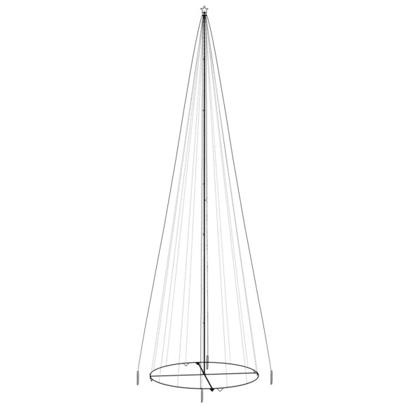Коледна елха конус, цветна, 1134 LED, 230x800 см