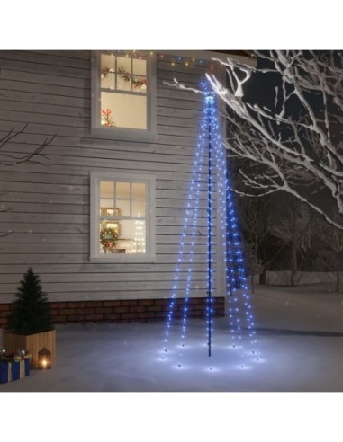 Коледна елха с шип, синя, 310 LED, 300 см
