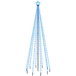Коледна елха с шип, синя, 310 LED, 300 см 2