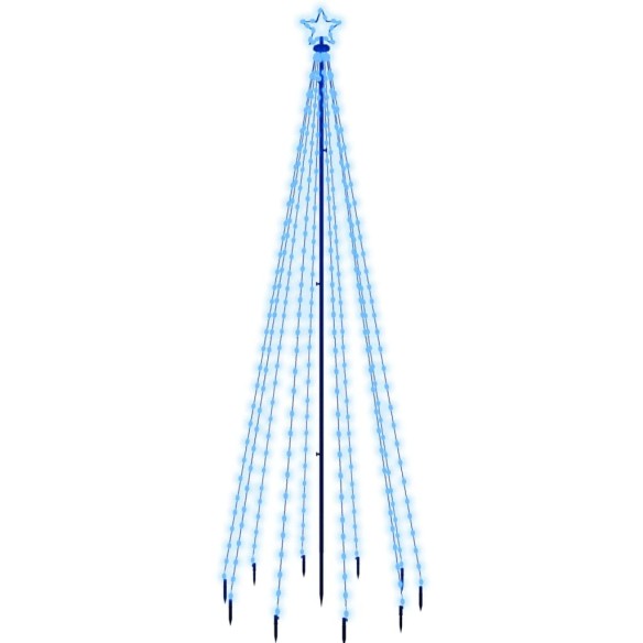 Коледна елха с шип, синя, 310 LED, 300 см