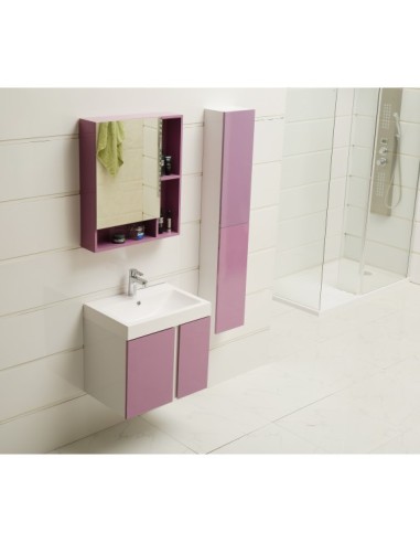 Огледален pvc шкаф  за баня 5070-60 - 1