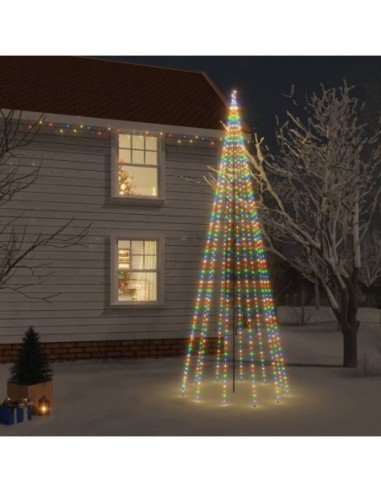 Коледна елха с шип, многоцветна, 732 LED, 500 см