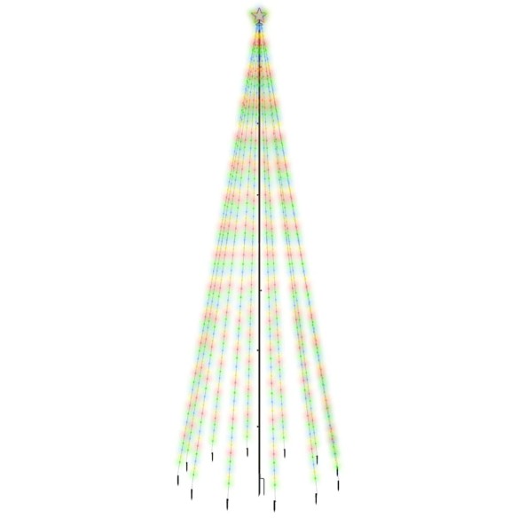 Коледна елха с шип, многоцветна, 732 LED, 500 см