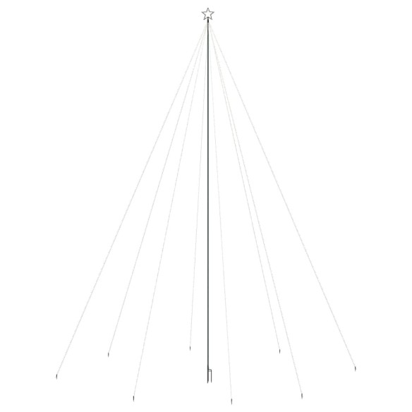 Светеща коледна елха за закрито и открито 1300 LED цветна 8 м