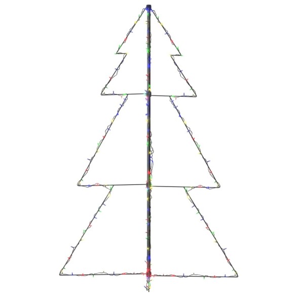 Коледна елха конус, 200 LED, за закрито и открито, 98x150 см