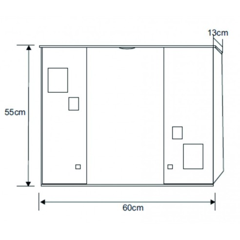 Огледални шкафове icmc 1034-60 - 2