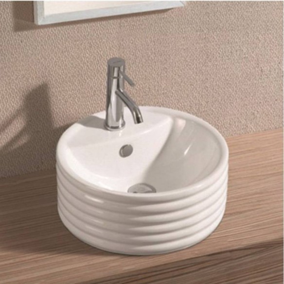 Порцеланов умивалник 42х42х17,5см бял INTER CERAMIC - 1