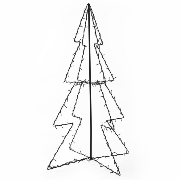 Коледна елха конус, 160 LED, закрито и открито, 78x120 см